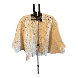 NEW Spring 2026 POL Cream Women's Crochet Cardigan